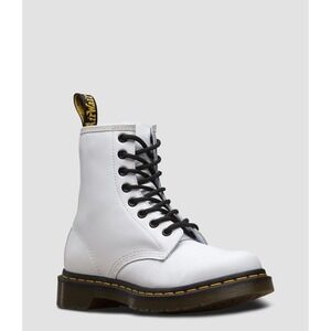 Dr Martens Boots women 1460 White 6 Smooth Leather Eye Combat Boots Patent Rock